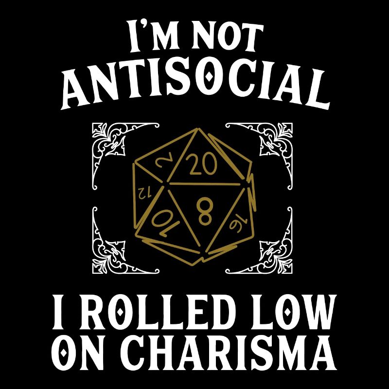 Funny Rpg Siger - D20 Cube Gave Shirt