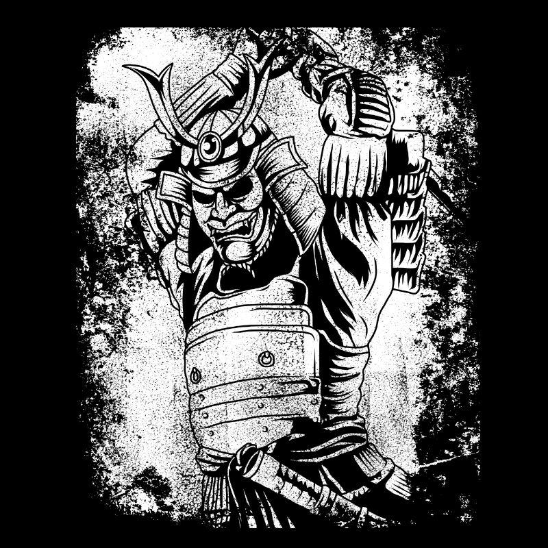 Vintage samurai shirt japan 7 virtues samurai