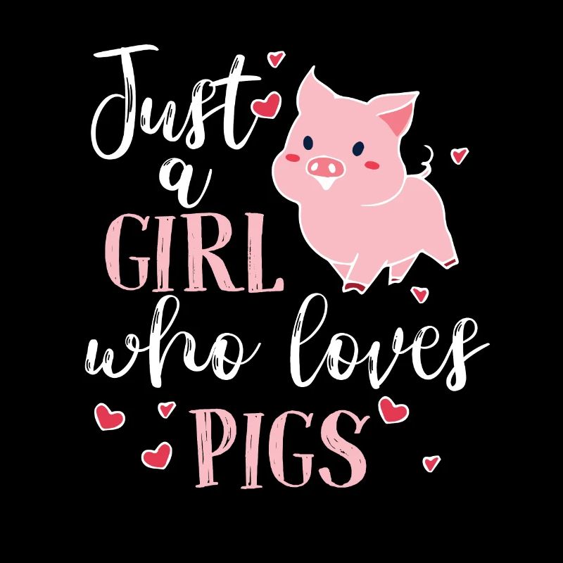 Schwein Mädchen Geschenkidee