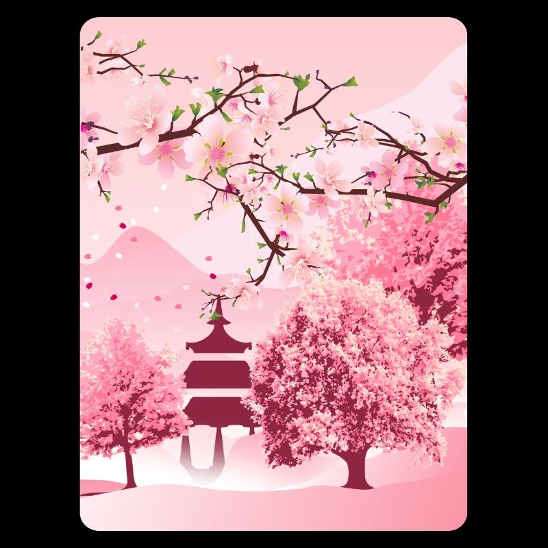 Art japonais de fleur de cerisier japonais