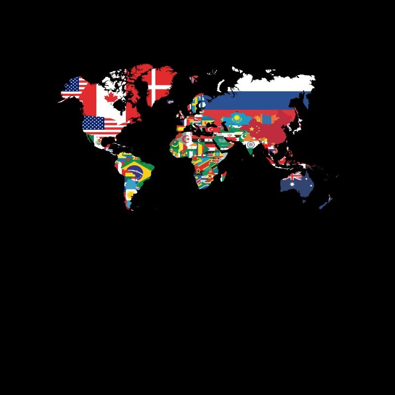 World map continents map for geography teachers