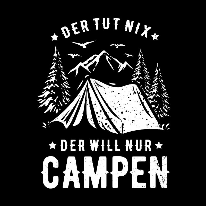 Lustiger Camper Spruch für Camping