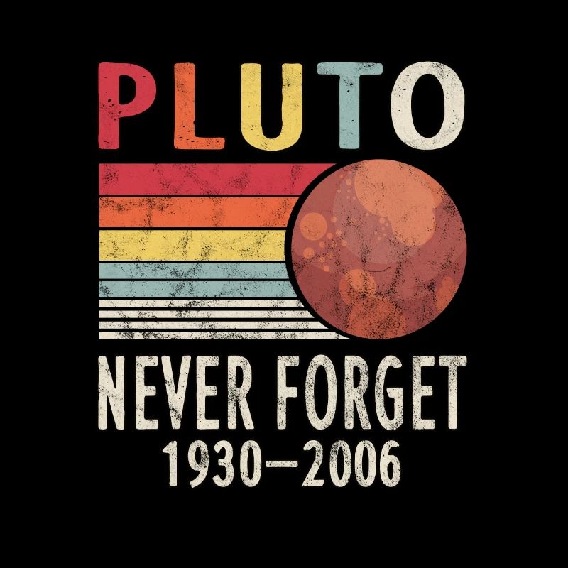 Pluton never forget l’espace Galaxie Rétro