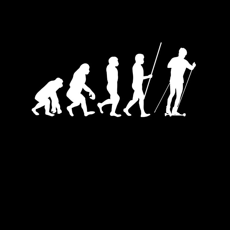 Nordic Cross Skating Evolution Sport Funny Gift