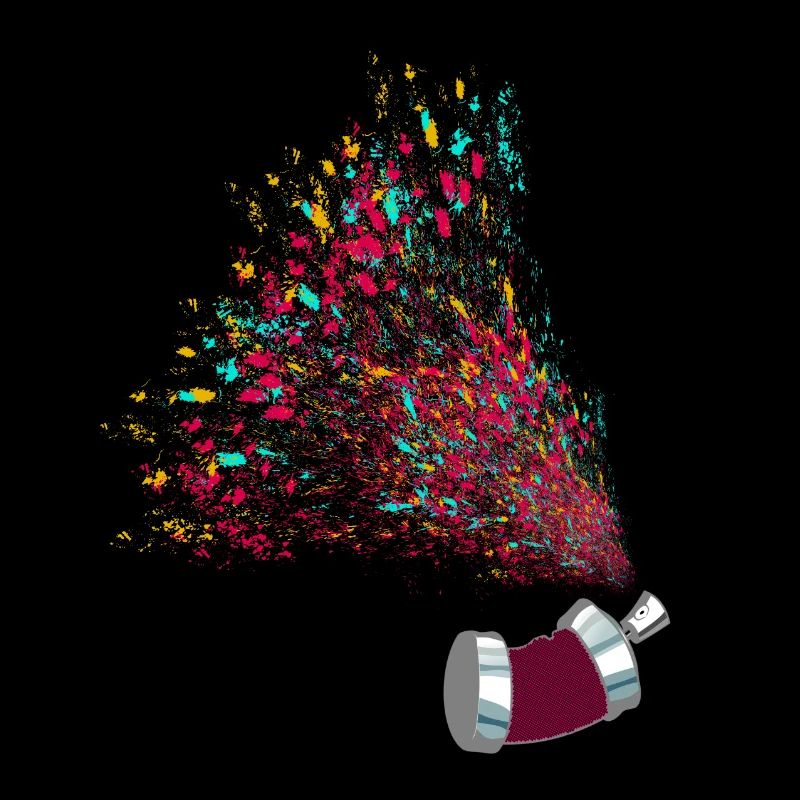 Spraydose Graffiti Kunst in Bunt