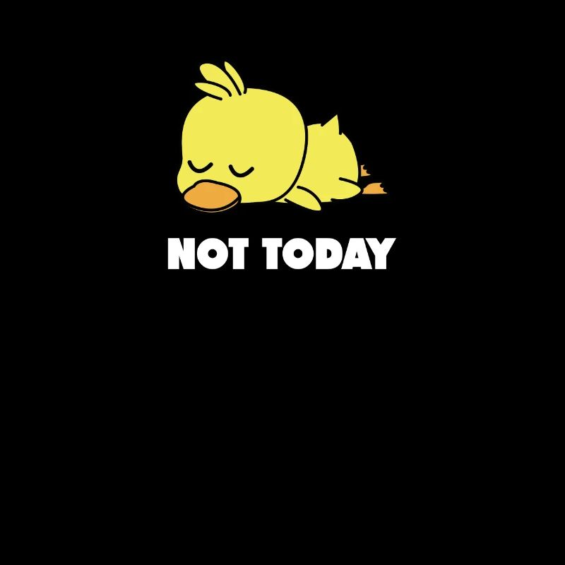 Not Today Duck Lazy Duck Funny