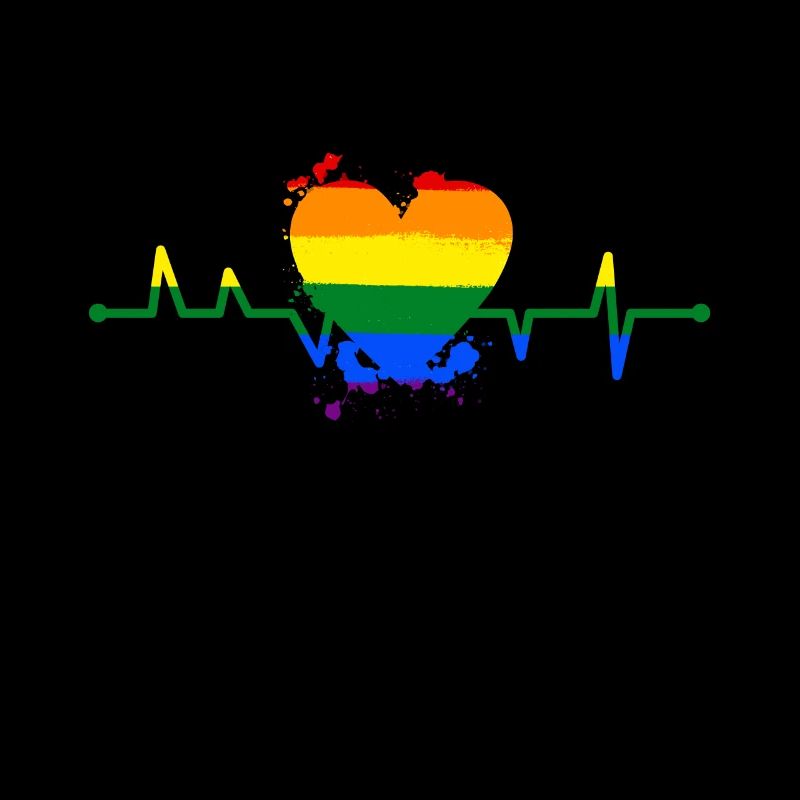 Regenbogen Herzschlag Herz Toleranz