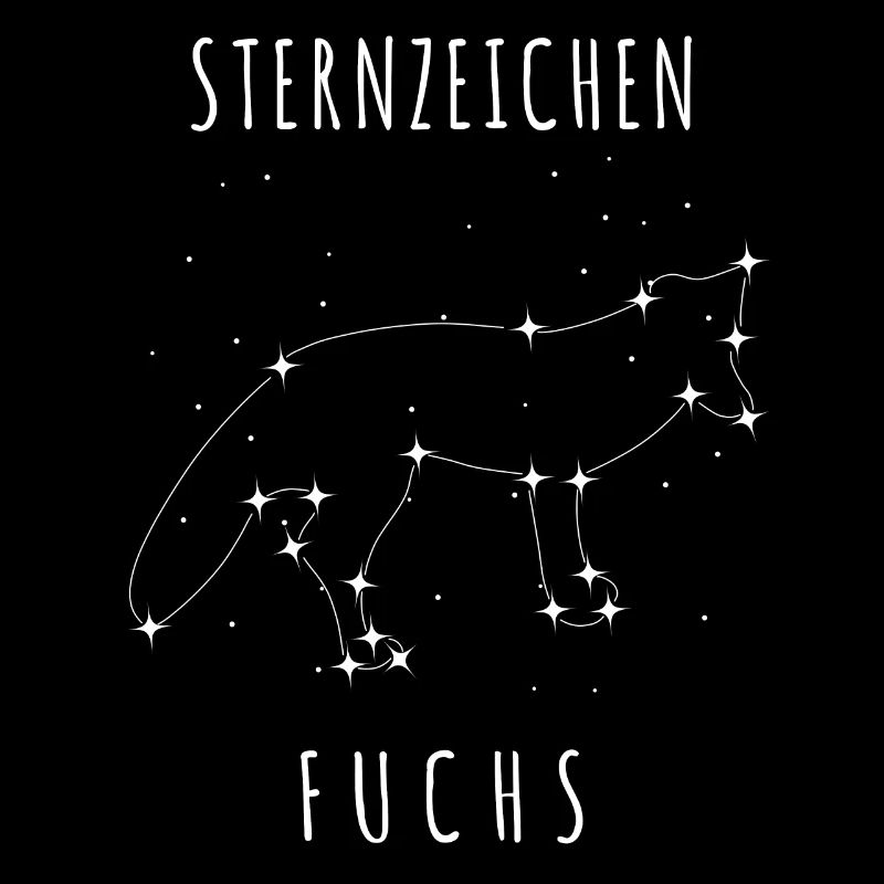 Fuchs mit Sternen - Astronomie Spruch