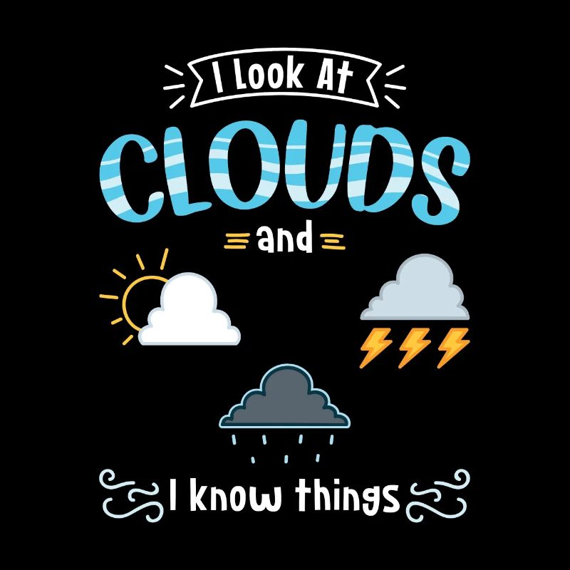 Météorologiste I Look At Clouds And I Know Things