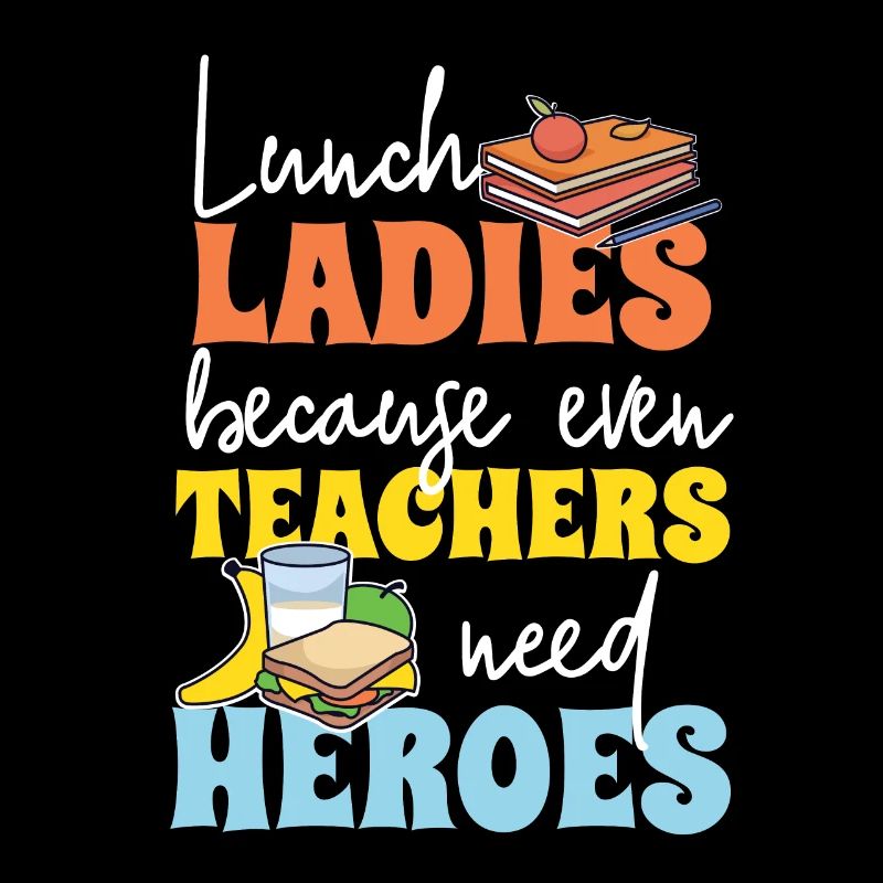 Cadeau de dame de cantine de cafétéria