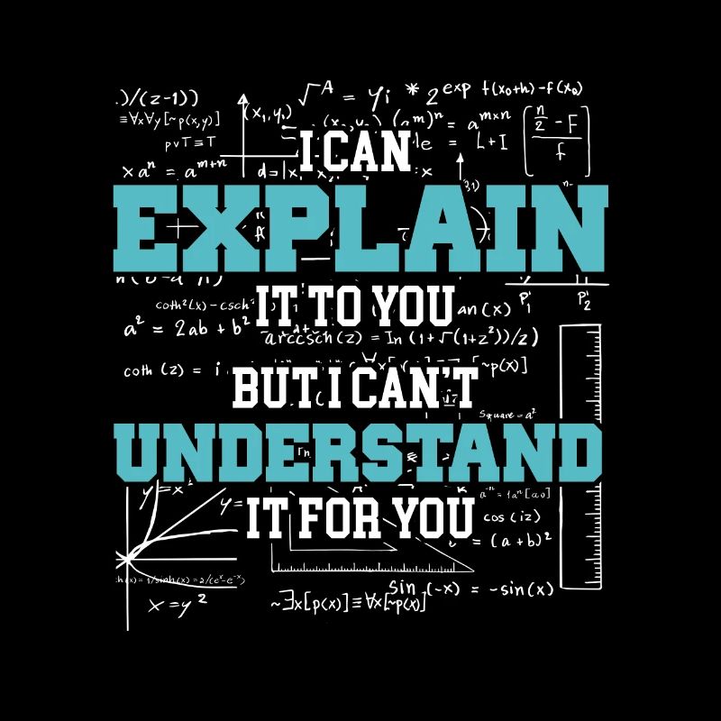 I can explain it to you lustiger Spruch
