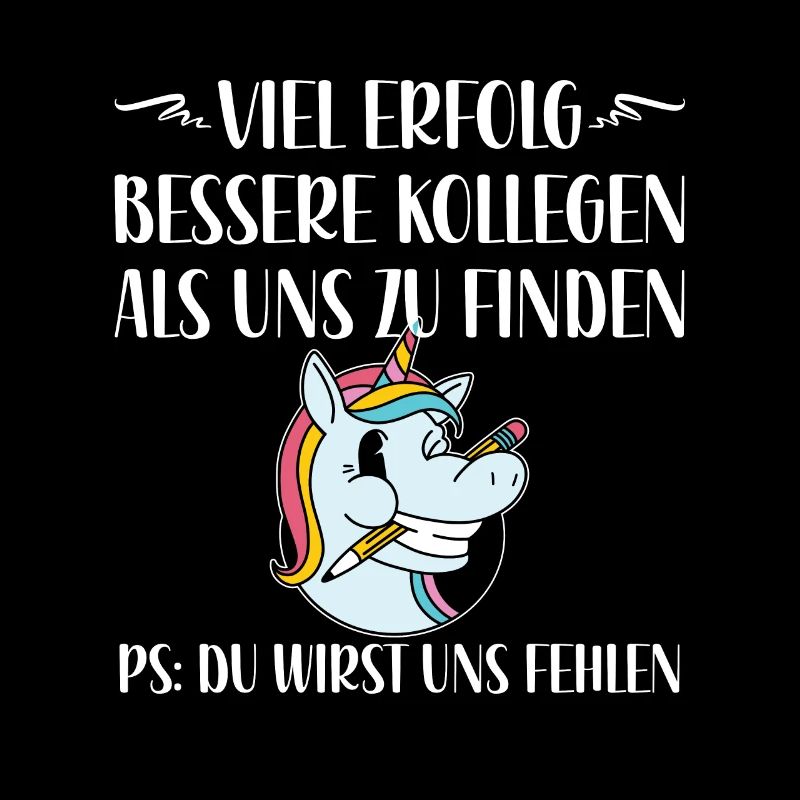 Abschiedsgeschenk Kollegin Mitarbeiterin Einhorn