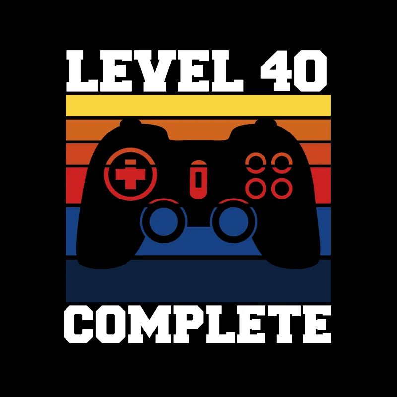 Level 40 Jahre Geburtstag Geschenkidee