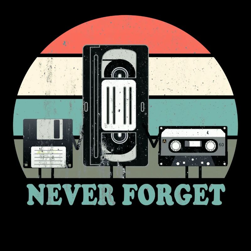 Never Forget-VHS, Kassette, Diskette Disc-Old School