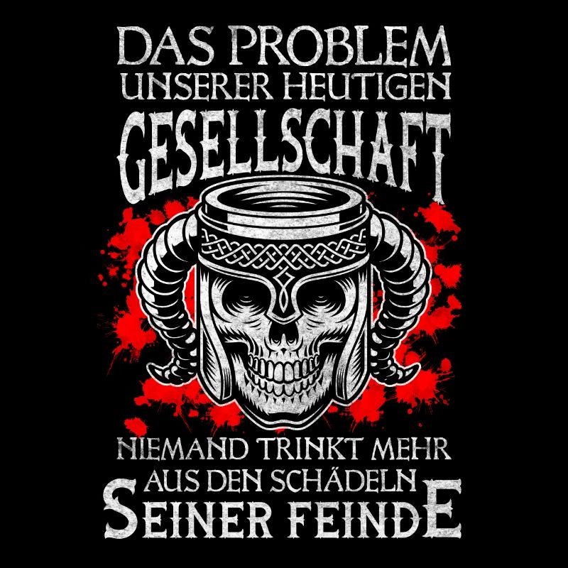 Schädel der Feinde Nordmann Wikinger Krieger Pagan