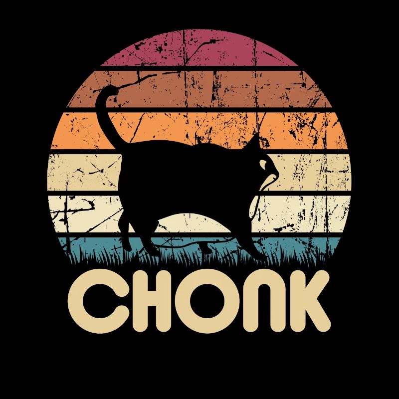 Drôle de gros chonk chat cadeau