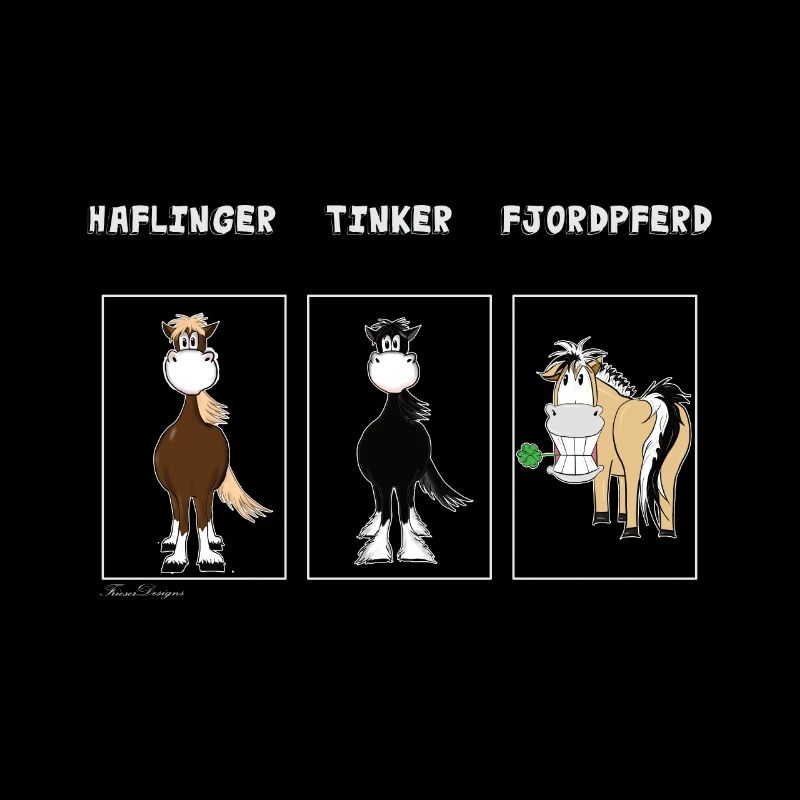 Le cheval de fjord est différent du cheval Haflinger Tinker