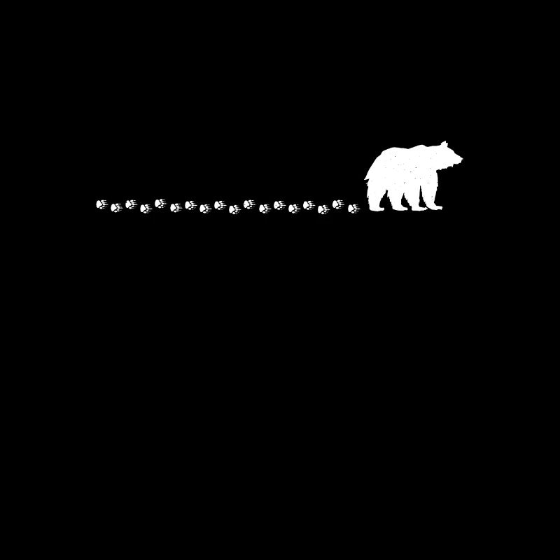 Bear Hiking Bears Nature Gift Tracks