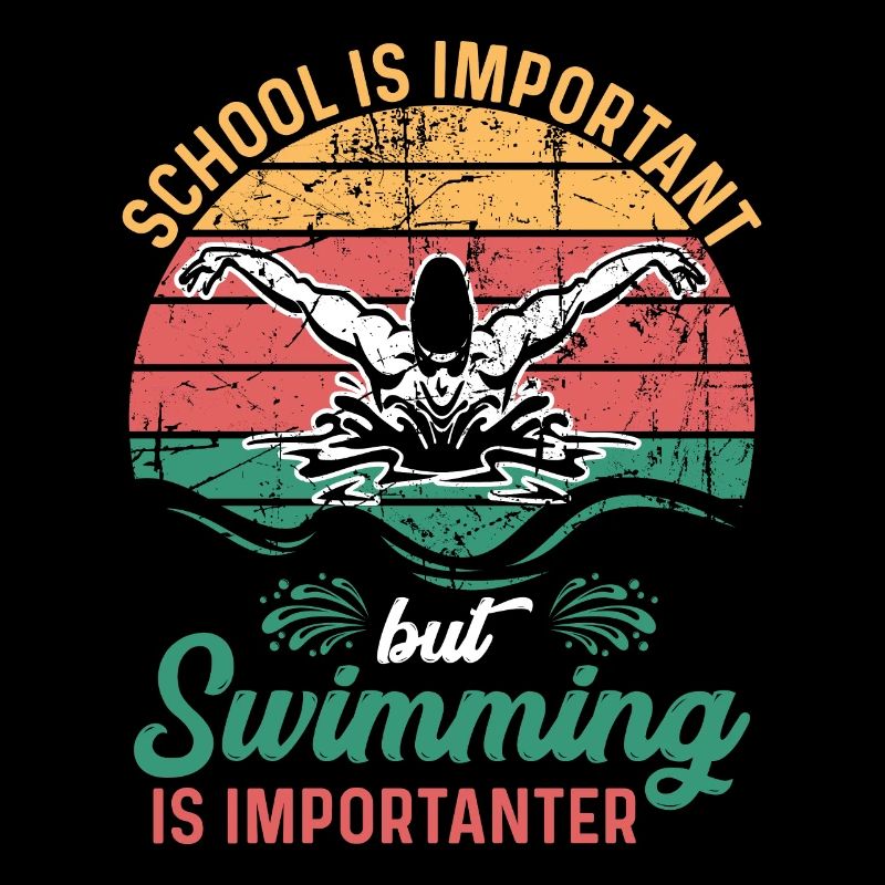 L’école Est important La natation Est Une baignade importante