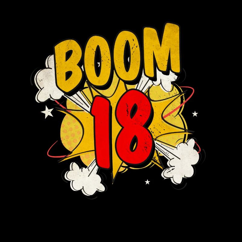Boom! 18. Geburtstag Junge Mädchen Geschenk