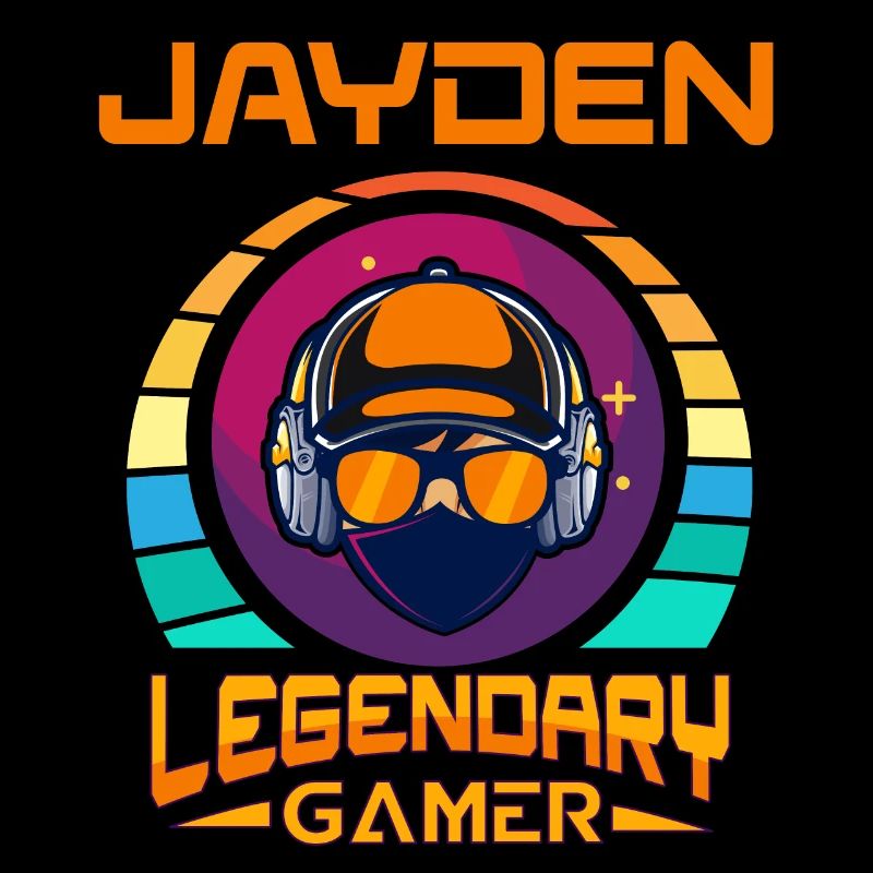 JAYDEN Legendary Gamer Personalized Name Gift