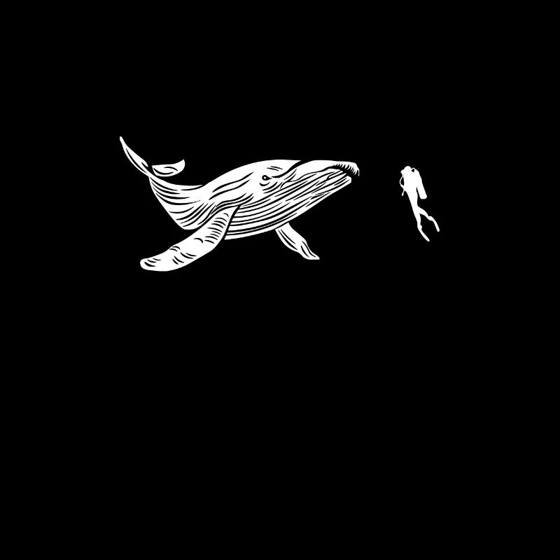 Cétacé de plongée baleines