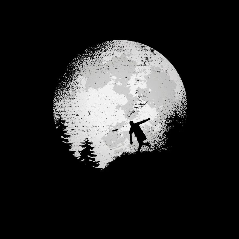 Disc Golf Flying Disc Disc Golfer Gift Full Moon