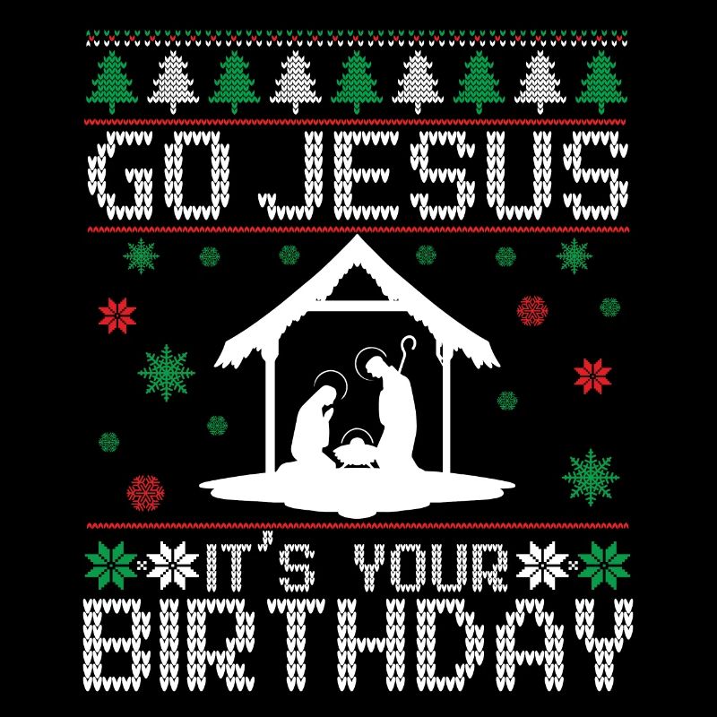 Go Jesus Anniversaire Équipe Jésus Noël Drôle