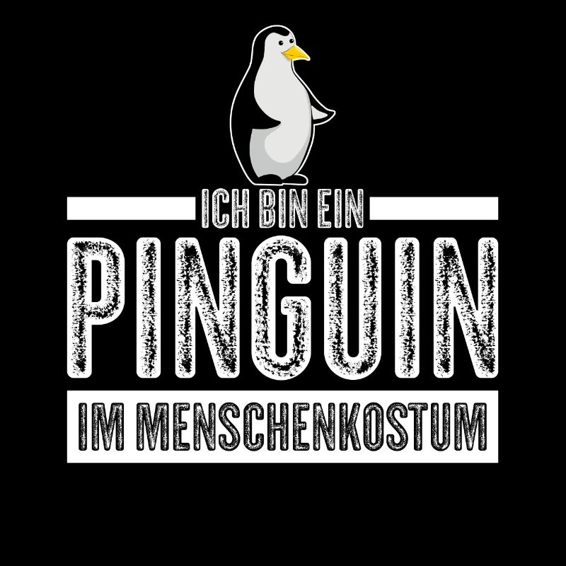Pinguin im Menschenkostüm Pinguine