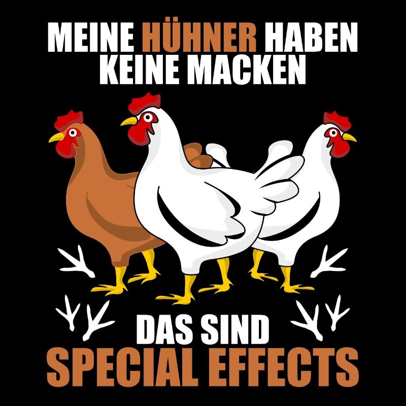 Hühner Hühnerstall Spruch mit Huhn