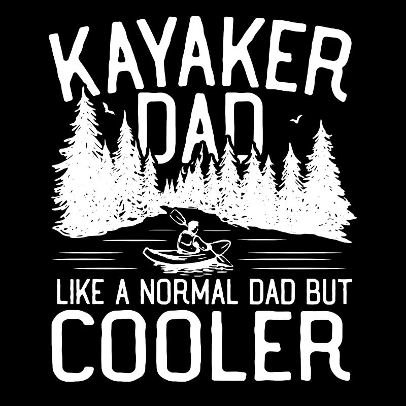 Kayakiste Papa. Comme un papa normal mais plus cool