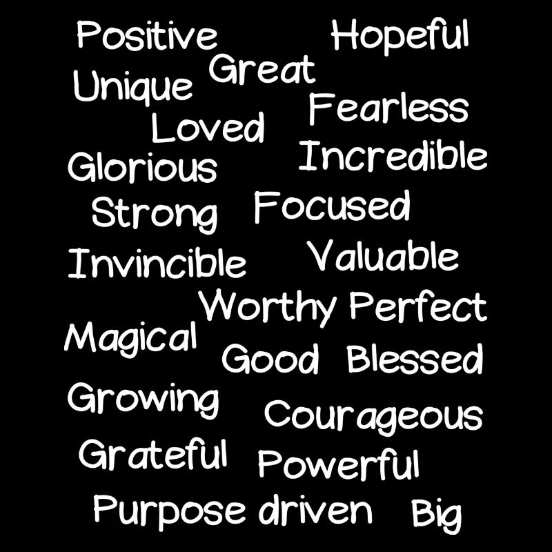 positive affirmations words