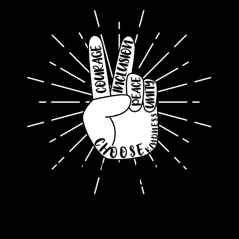 Peace Sign End Bullying Kind Awareness Unity Day