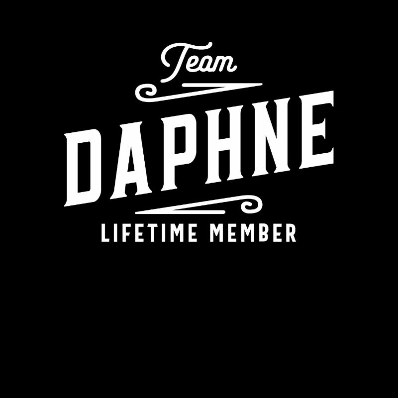 Team Daphne Lifetime Member Personalized Name
