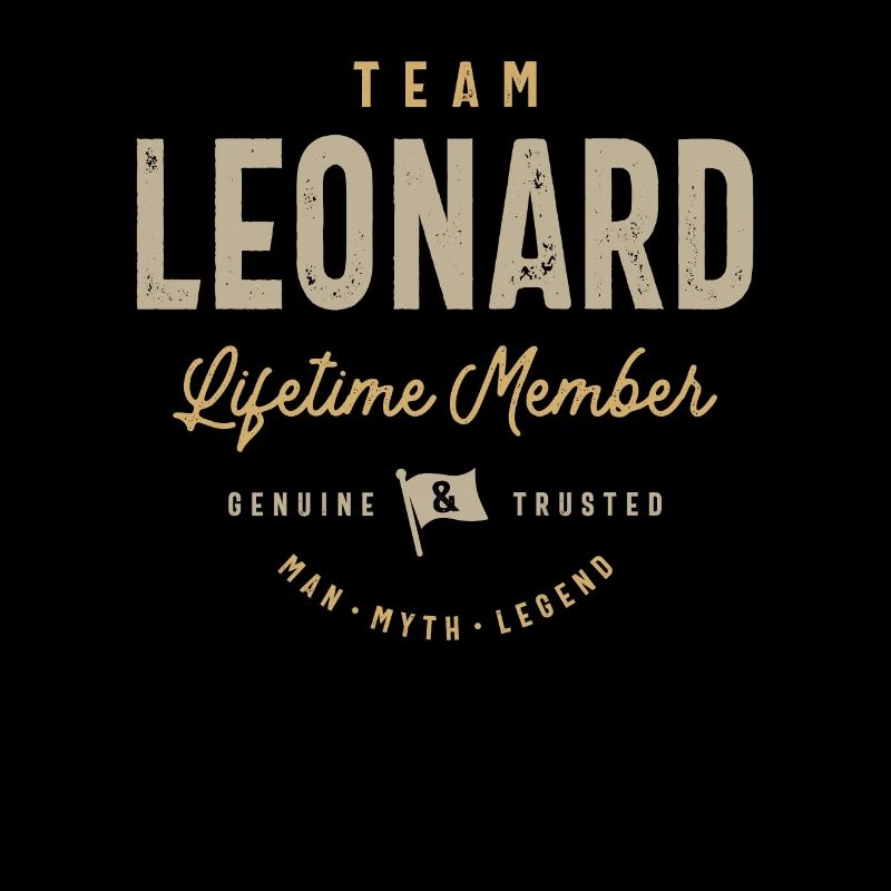 Team Leonard Lifetime Mitglied Personalisierter Name
