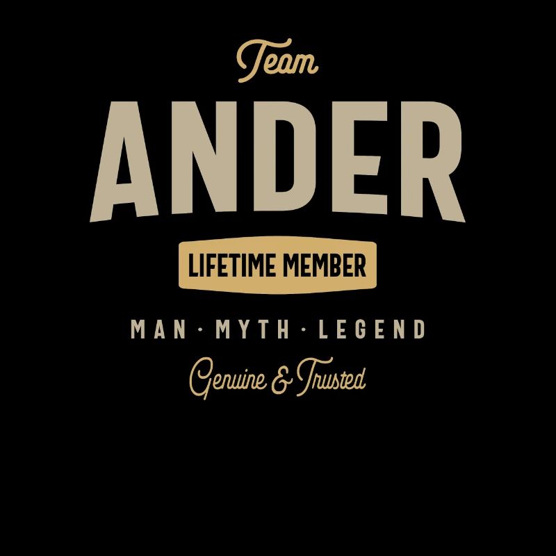 Team Ander Lifetime Member Personalisierter Name
