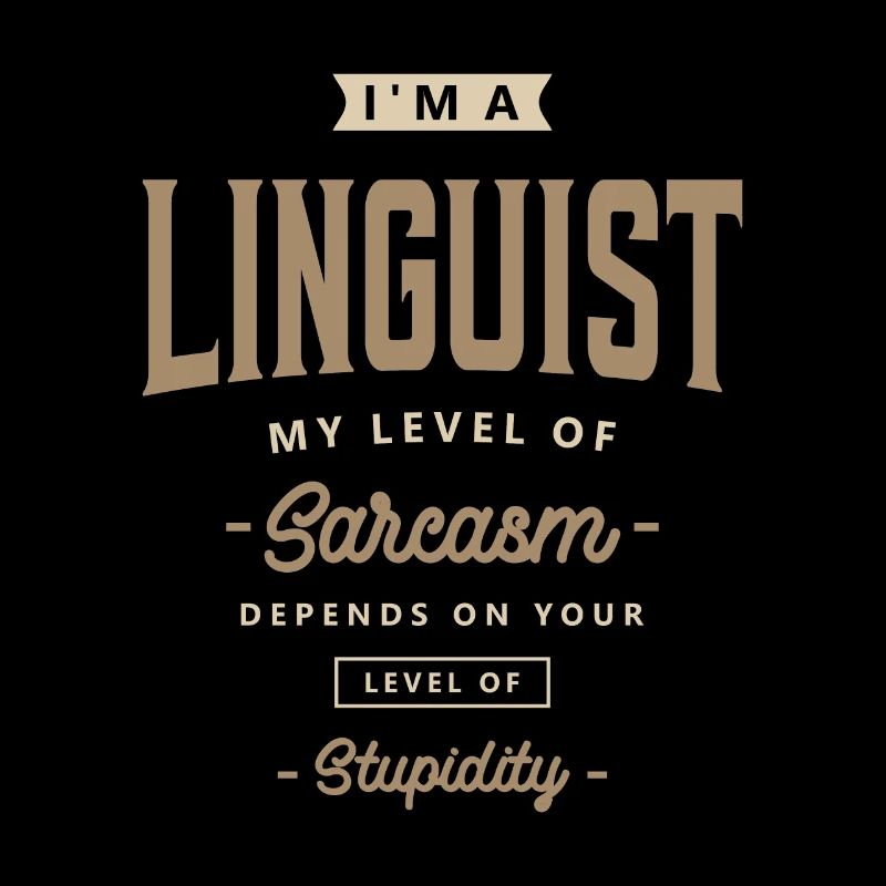 Linguiste Titre drôle du poste Profession