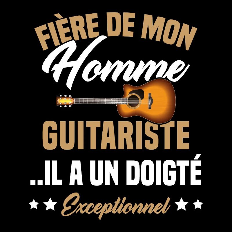 fière de mon homme guitariste