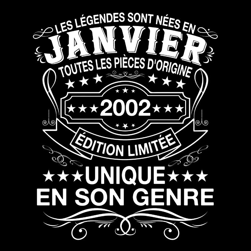 Les légendes sont nées en janvier 2002 cadeau