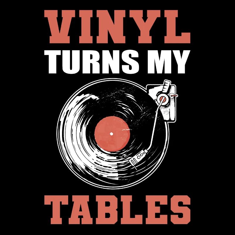 Le vinyle renverse mes tables Collectionneur de disques vinyles