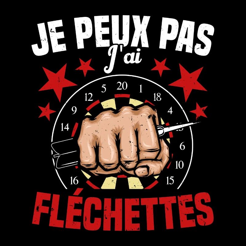 Je Peux Pas J'ai Fléchettes Humour Fléchette