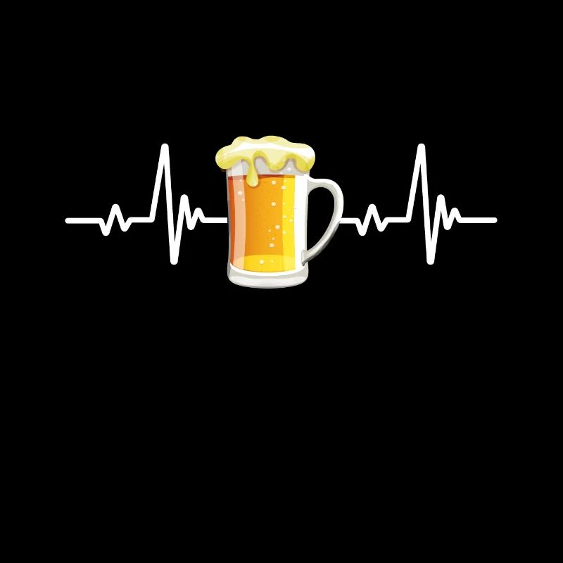 Bier Herzschlag Geschenk