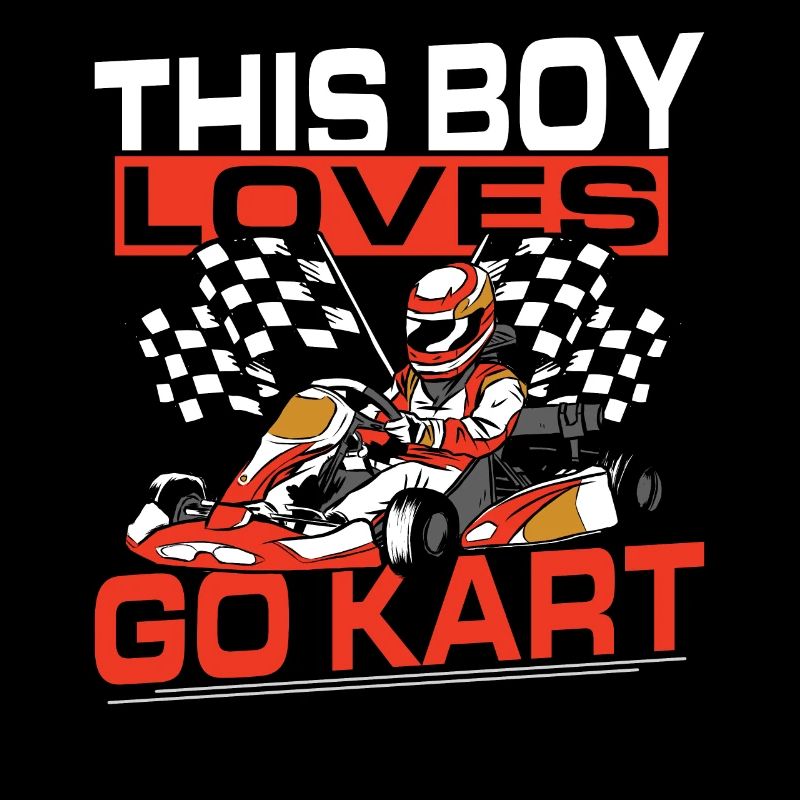 Ce garçon adore Go Kart Go-Kart Racing
