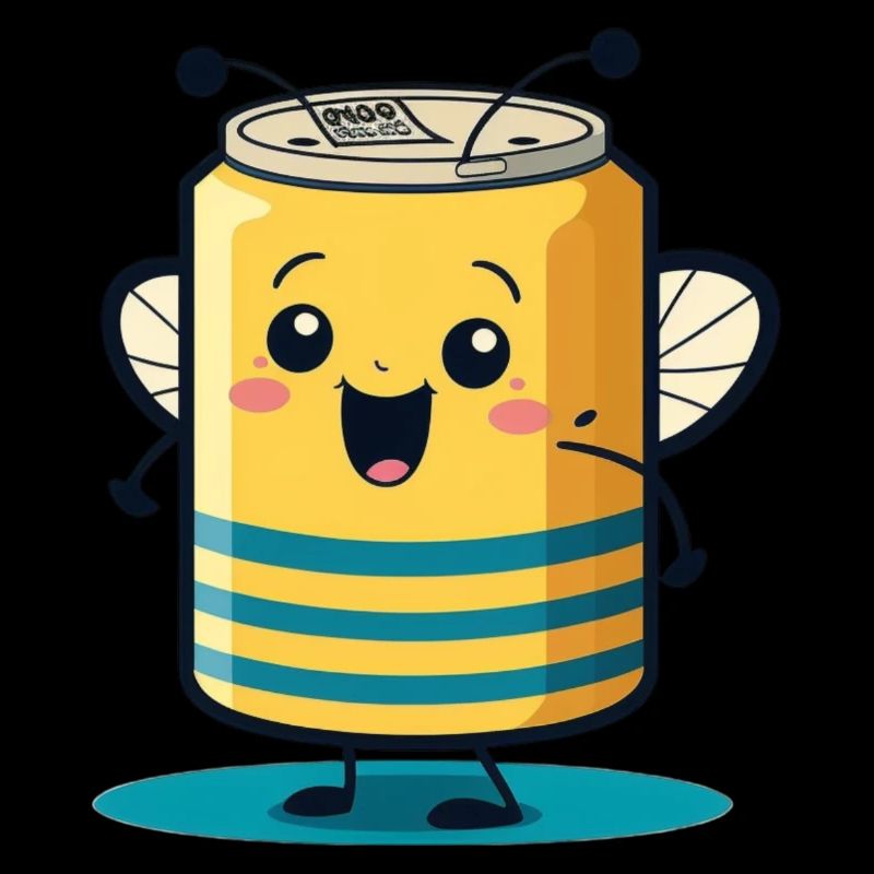 Bee la canette de bière