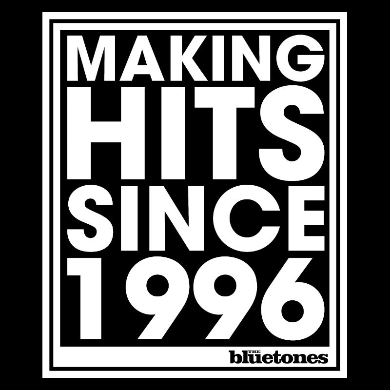 BLuetones Hits Logo White