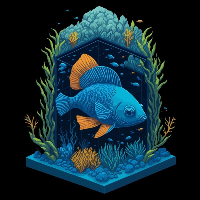 poisson, mer, lac, plage, baignade