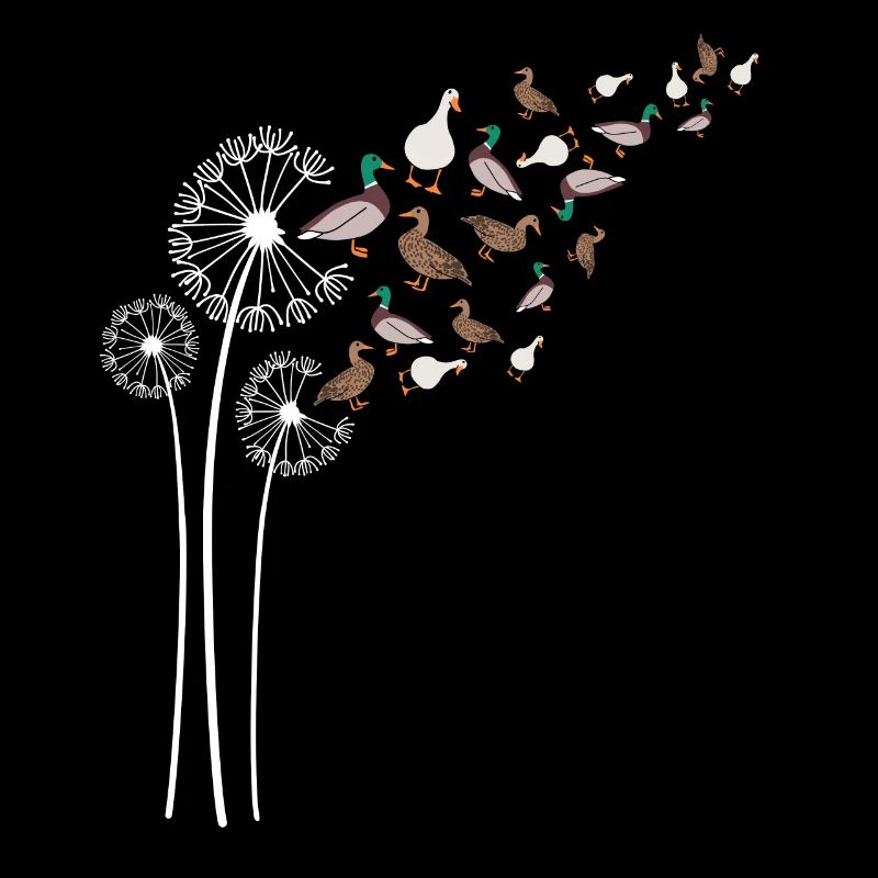 Fleur de pissenlit de canard pour pissenlits et canetons