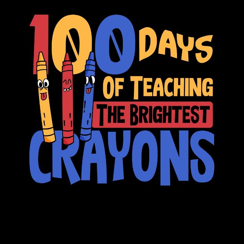100 jours de cours avec les crayons les plus brillants