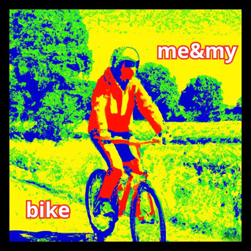 Cycliste à la campagne