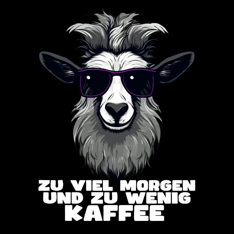 Lustiges Schaf Design mit Spruch